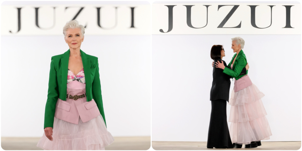 国民品质品牌玖姿JUZUI的摩登中式新品成为2024秋冬纽约时装周报道大热门！